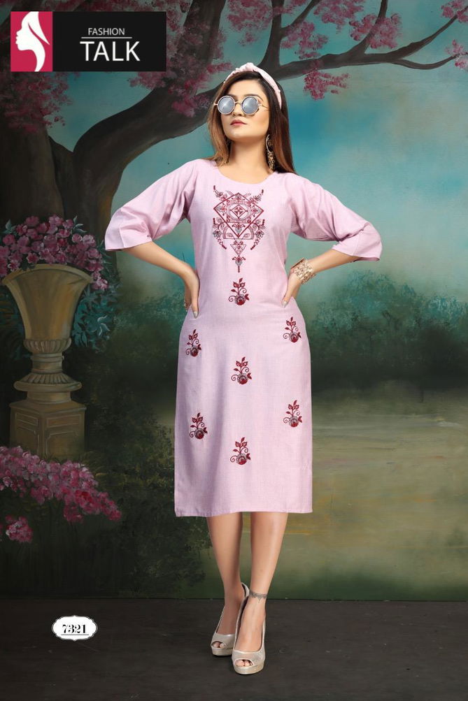 Ft Strawberry Latest Fancy Designer Heavy Casual Wear Simple Kurtis Collection
